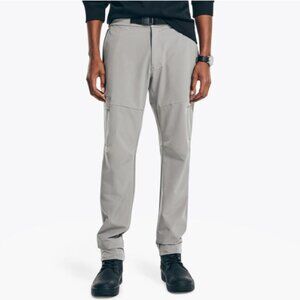 Nautica NavTech Gray Utility Pant mens size 34x30 Water Repellent Cargo Stretch